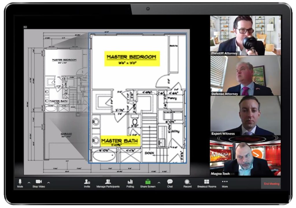 Sharing exhibits on a virtual deposition - Magna Legal Services