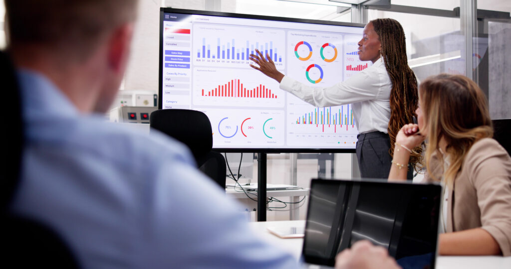 Dashboard Graph Presentation In jury selection meeting
